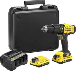 Lööktrell/kruvikeeraja STANLEY 18V 2x1,5 Ah SFMCD711C2K-QW price and information | Cordless drills, drills and screwdrivers | hansapost.ee