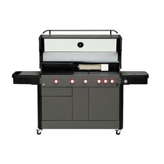 Gaasigrill Mustang Sapphire 5+1+1 must, 204 x 59 x 117 cm цена и информация | Грили | hansapost.ee