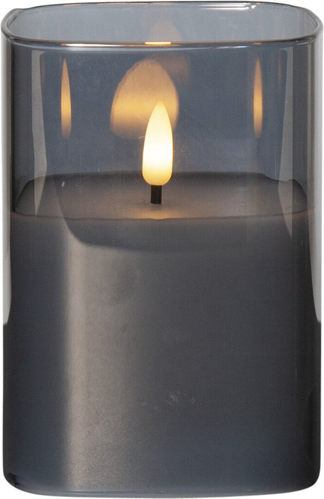 Dekoratiivne LED-küünal Star Trading Flamme, must, 9 x 12,5 cm hind ja info | Küünlad, küünlajalad | hansapost.ee