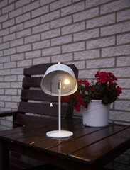 Настольная лампа с солнечным коллектором, белый колпак с теплым светом цена и информация | Уличное освещение | hansapost.ee