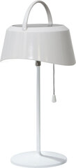 Настольная лампа с солнечным коллектором, белый колпак с теплым светом цена и информация | Уличное освещение | hansapost.ee