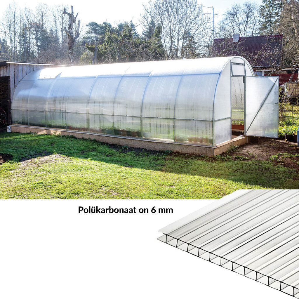 Kaarkasvuhoone Easy-Up 3 x 8 m POLUKAS 6mm цена и информация | Kasvuhooned ja peenrakastid | hansapost.ee