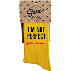 Sokid "I'm not perfect" hind ja info | Lõbusad sokid | hansapost.ee