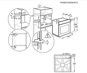 AEG BEB352010M цена и информация | Духовки | hansapost.ee