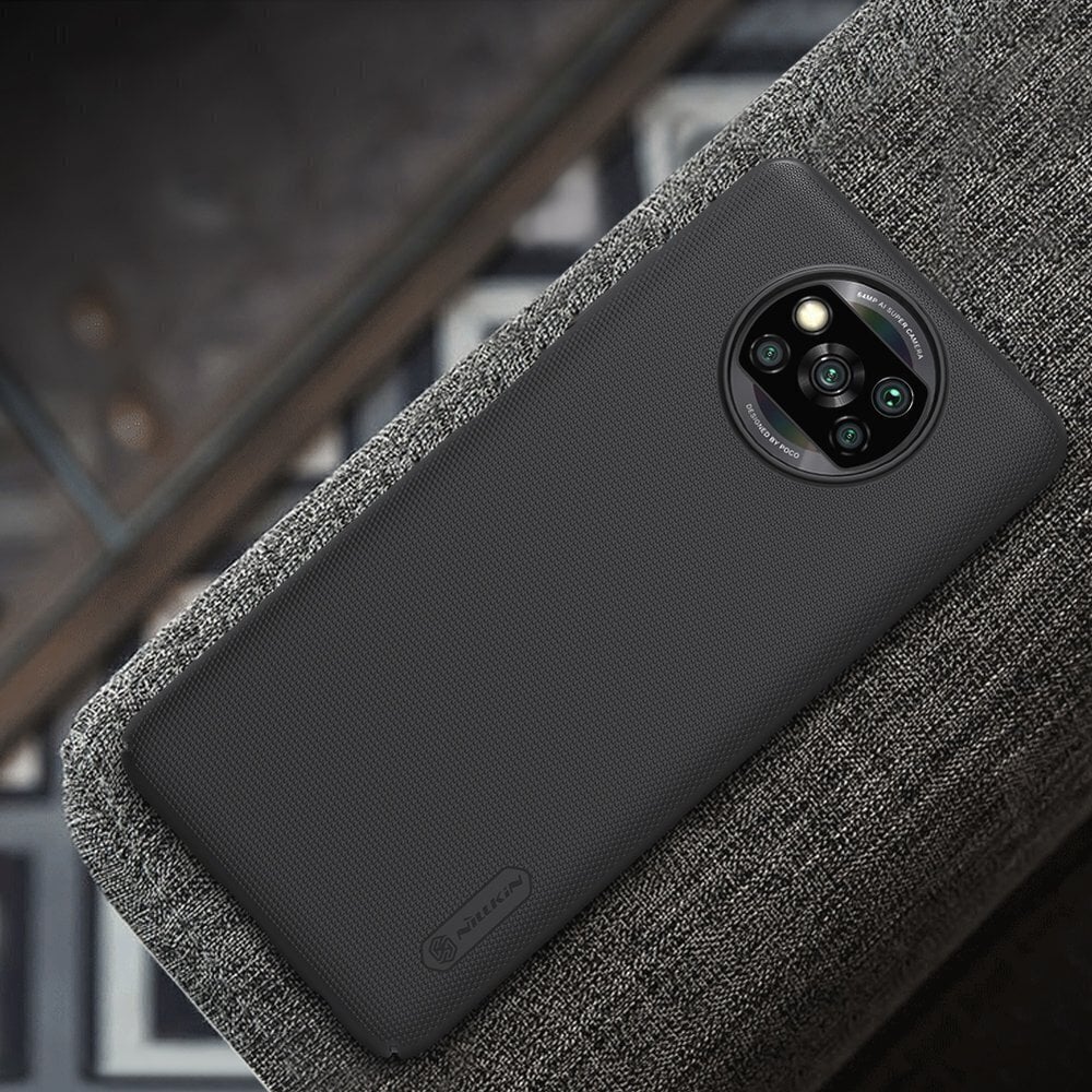 Telefoniümbris Nillkin Super Frosted Shield sobib Xiaomi Poco X3 NFC / X3 Pro, must hind ja info | Telefonide kaitsekaaned ja -ümbrised | hansapost.ee