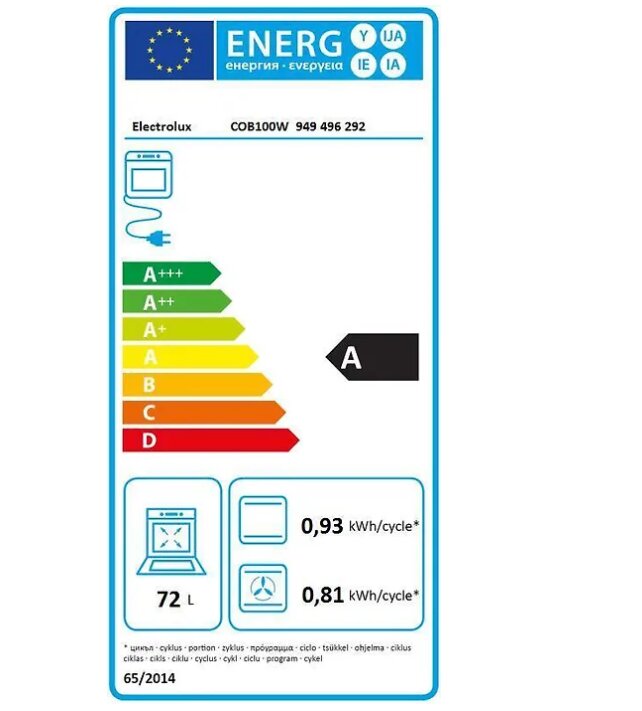 Electrolux COB100W цена и информация | Ahjud | hansapost.ee