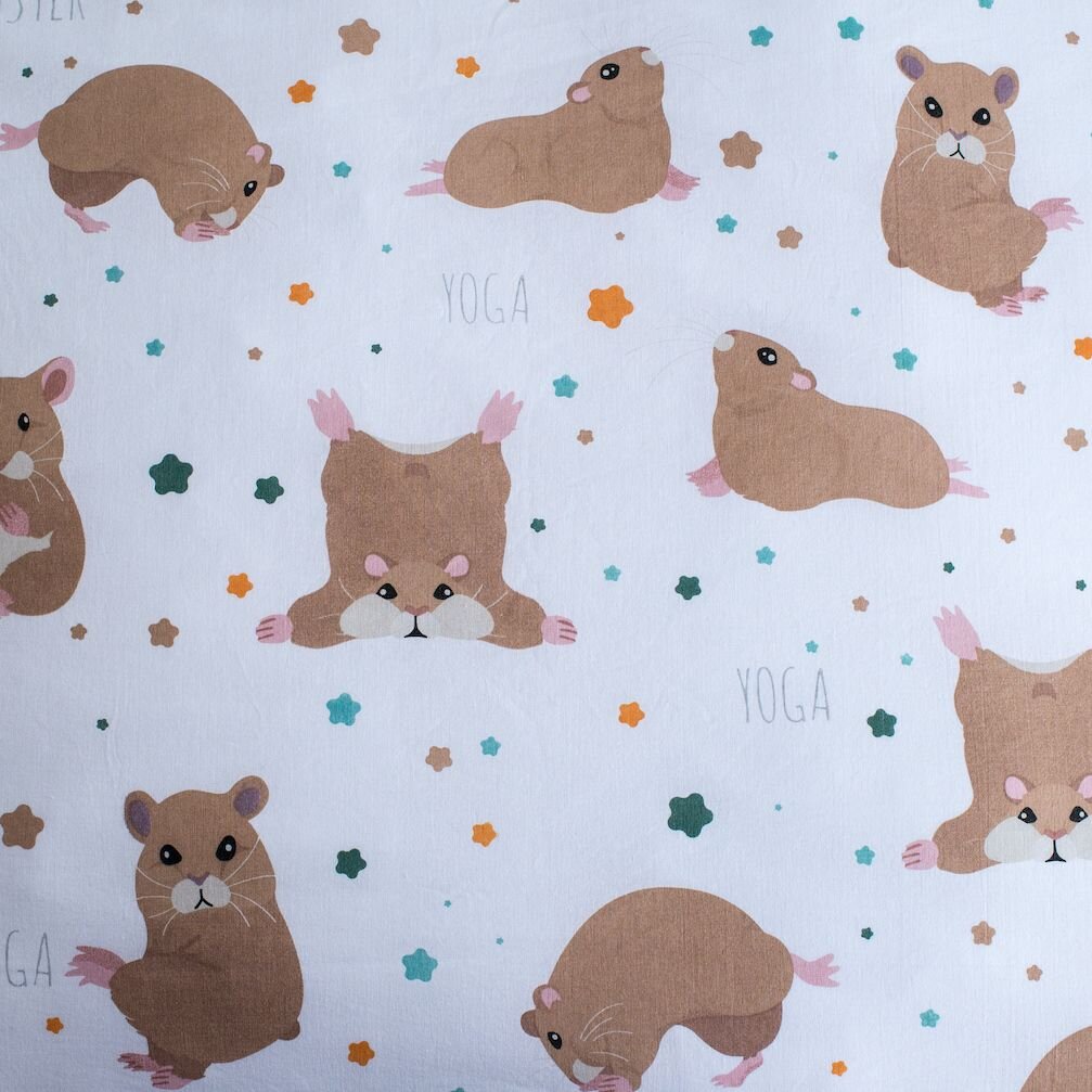 Voodipesukomplekt Hamster 140 x 200 cm + padjapüür 70 x 90 cm цена и информация | Laste voodipesu | hansapost.ee