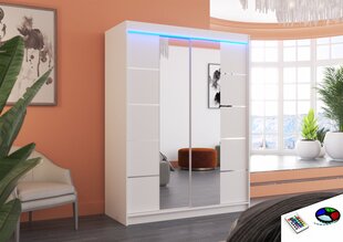 LED valgustusega kapp ADRK Furniture Nordic, valge hind ja info | Kapid | hansapost.ee