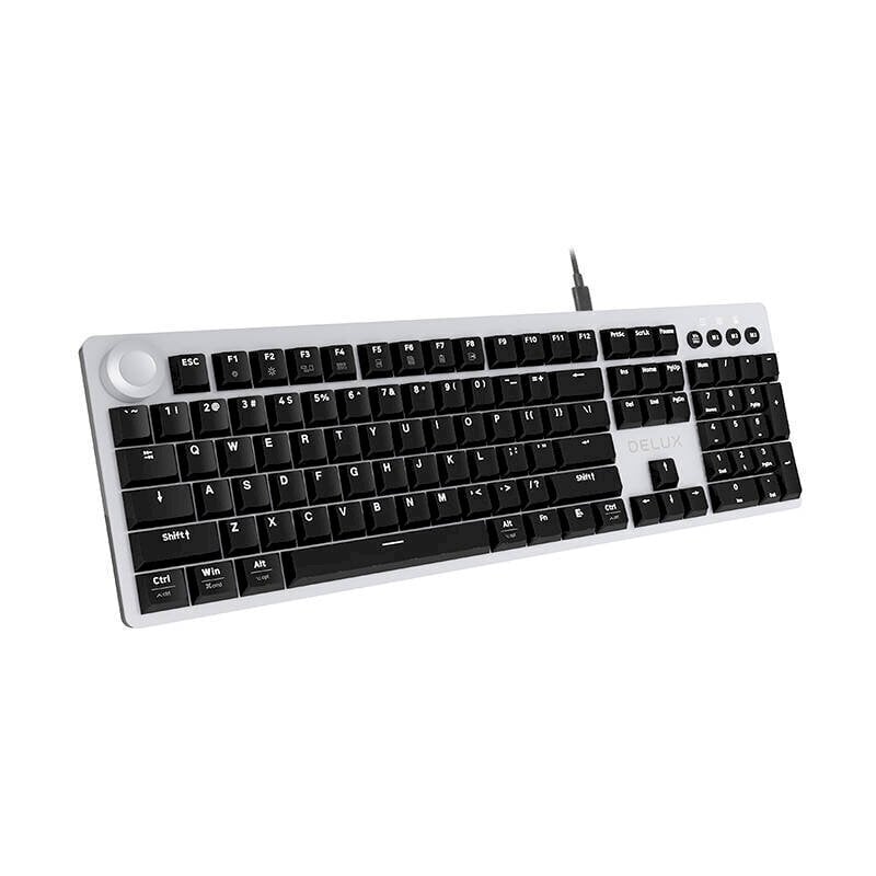 Mechanical keyboard Delux K100US (Grey) hind ja info | Klaviatuurid | hansapost.ee