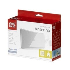 ONE For ALL 42 dB, White Indoor Antenna цена и информация | ТВ-антенны и аксессуары к ним | hansapost.ee