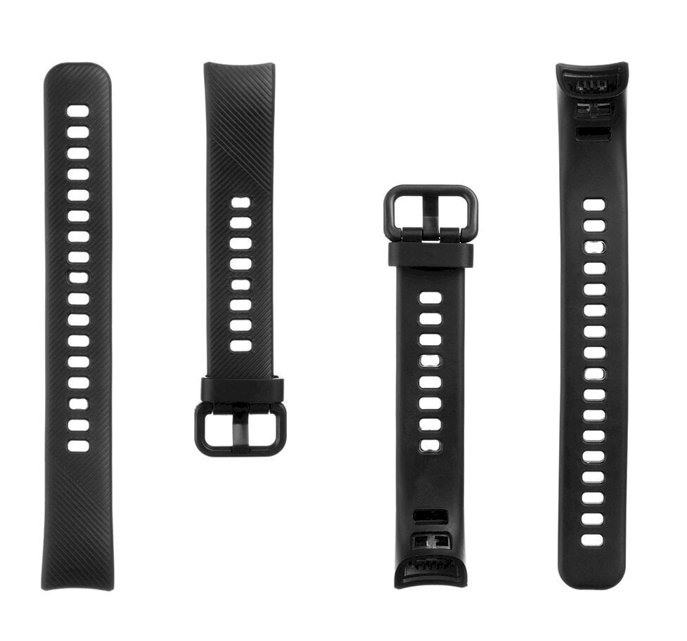 Tactical 438 Silicone Band for Honor Band 4|5 Black цена и информация | Nutikellade aksessuaarid ja tarvikud | hansapost.ee