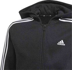 Джемпер детский Adidas Essentials Full Zip Hoodie Jr 3S GQ8900, черный цена и информация | Свитеры, жилетки, пиджаки для мальчиков | hansapost.ee