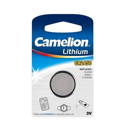 Camelion patarei Lithium Button Celles 3 V, CR2450, 1 tk цена и информация | Patareid | hansapost.ee