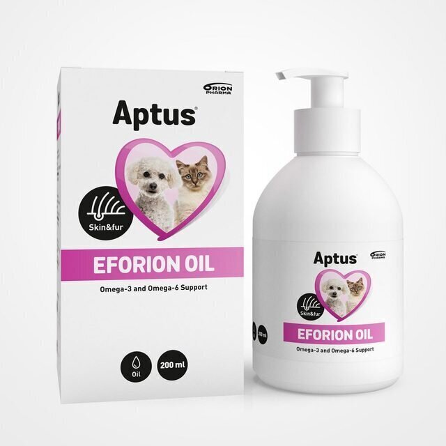 Aptus toidulisand koertele ja kassidele Eforion Oil, 200 ml hind ja info | Vitamiinid ja parasiiditõrje | hansapost.ee