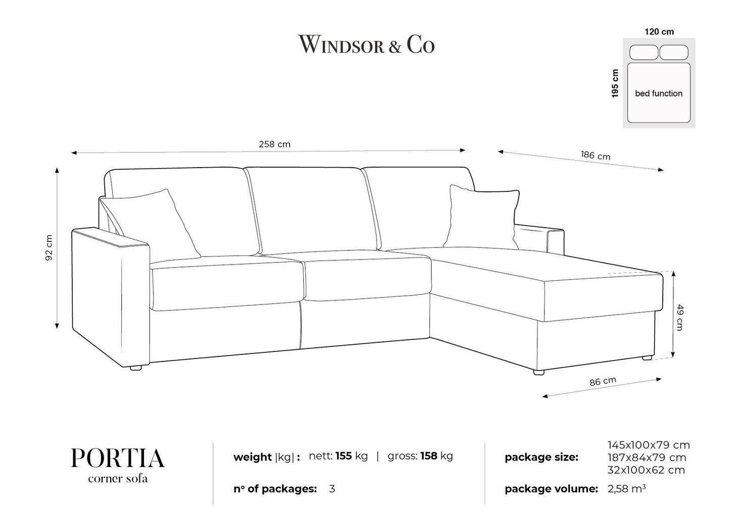 Pehme nurgadiivan Windsor&Co Portia S, roheline hind ja info | Nurgadiivanid ja nurgadiivanvoodid | hansapost.ee