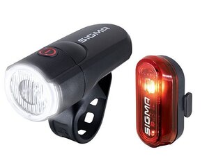 Набор велосипедных фонарей Sigma AURA 30+ Curve K-Set цена и информация | Велосипедные фонари, отражатели | hansapost.ee