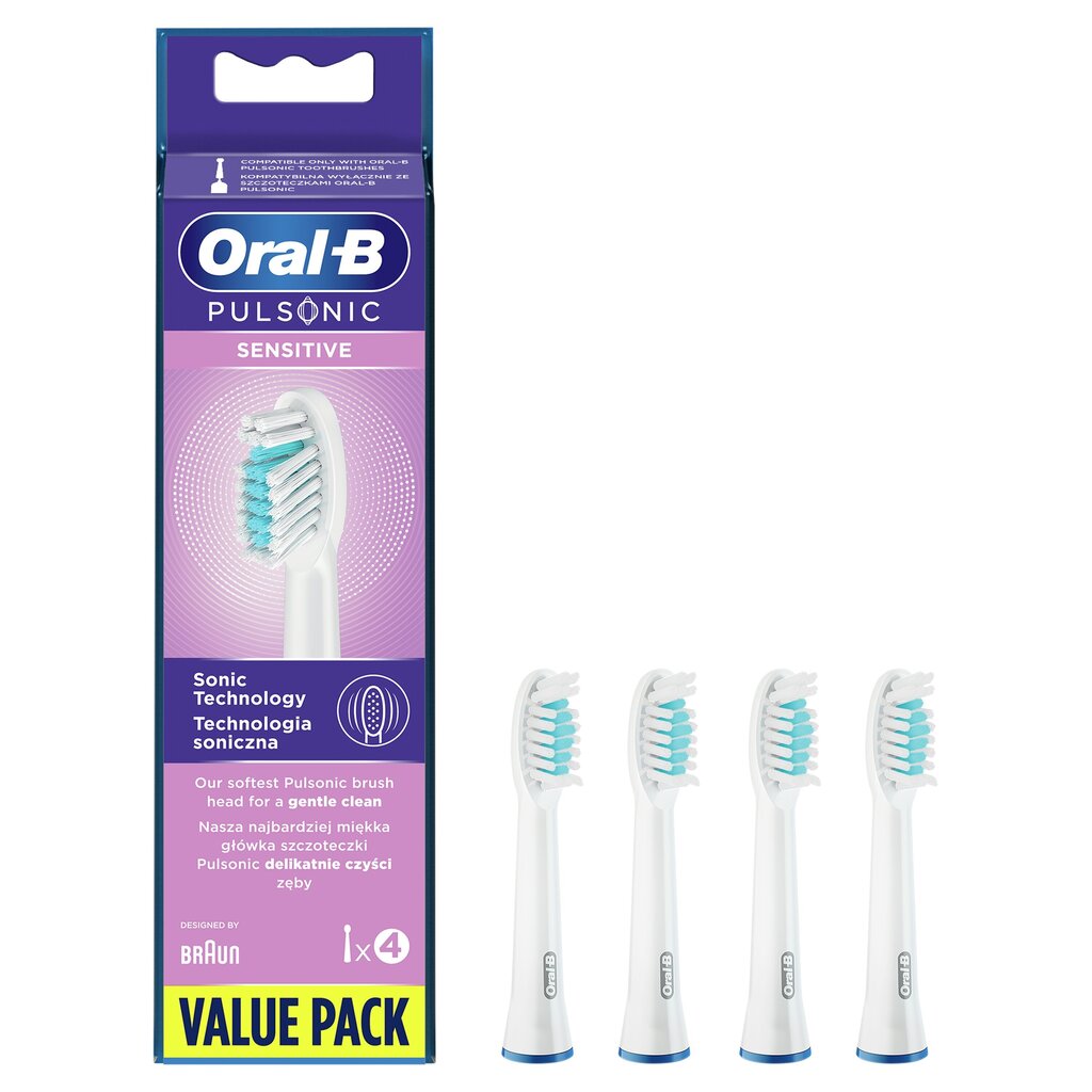 Oral-B Pulsonic Sensitive SR32-4 цена и информация | Elektriliste hambaharjade otsikud | hansapost.ee