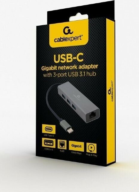 Adapter Gembird USB C цена и информация | USB adapterid ja jagajad | hansapost.ee