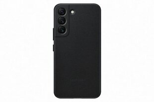 VS906LBE Leather Cover for Samsung Galaxy S22 Plus Black цена и информация | Чехлы для телефонов | hansapost.ee