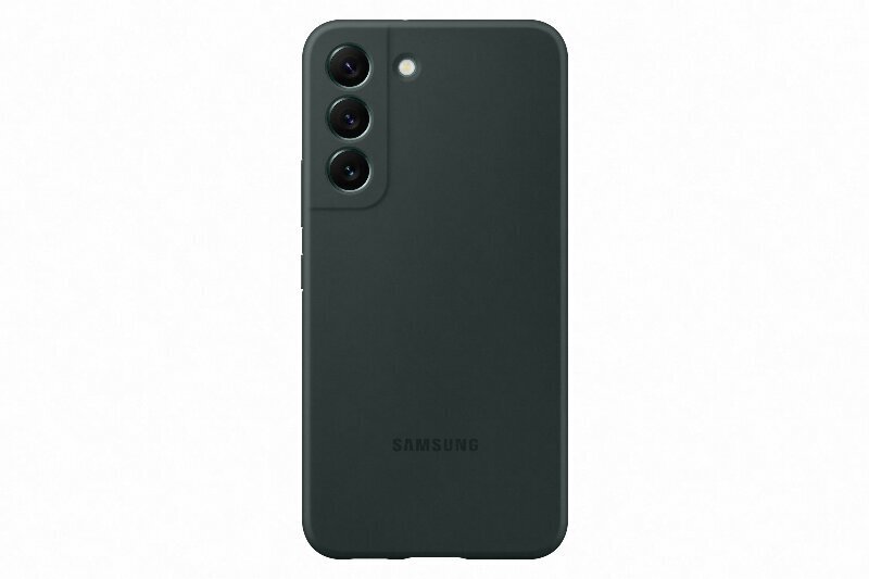 PS901TGE Silicone Cover for Samsung Galaxy S22 Dark Green hind ja info | Telefonide kaitsekaaned ja -ümbrised | hansapost.ee