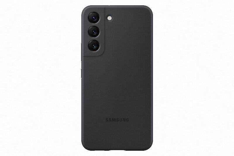 PS901TBE Silicone Cover for Samsung Galaxy S22 Black цена и информация | Telefonide kaitsekaaned ja -ümbrised | hansapost.ee