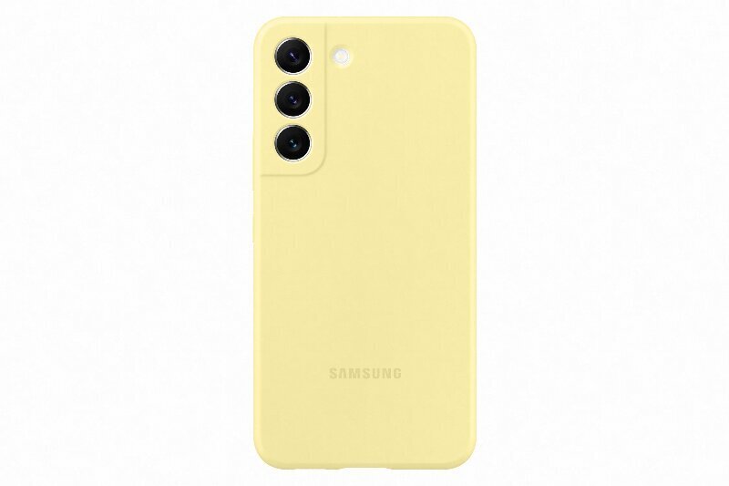 PS901TYE Silicone Cover for Samsung Galaxy S22 Yellow цена и информация | Telefonide kaitsekaaned ja -ümbrised | hansapost.ee