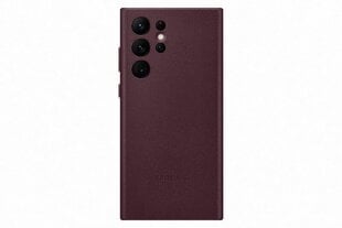 VS908LEE Кожаный чехол для Samsung Galaxy S22 Ultra Burgundy (Бордо) цена и информация | Чехлы для телефонов | hansapost.ee