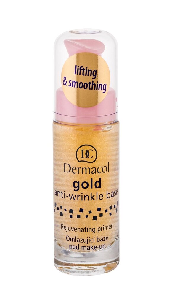 Meigialuskreem Dermacol Gold Anti-Wrinkle 20 ml цена и информация | Jumestuskreemid ja puudrid | hansapost.ee