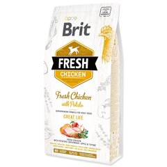 Brit Fresh для взрослых собак с курицей и картофелем, 12 кг цена и информация | Сухой корм для собак | hansapost.ee