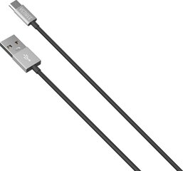 YENKEE, 2.0 USB A - micro USB (USB B), 480 Мбит/с, 2.1А, 2м, алюминиевый корпус, серый/черный цена и информация | Borofone 43757-uniw | hansapost.ee