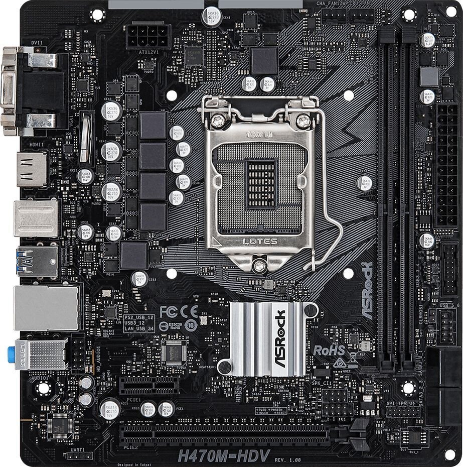 ASRock H470M-HDV hind ja info | Emaplaadid | hansapost.ee