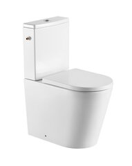 WC-pott WC Swiss Aqua Technologies Brevis Rimfree, koos aeglaselt sulguva kaanega, täielikult tarnitud hind ja info | Swiss Aqua Remondikaubad, sanitaartehnika ja kütteseadmed | hansapost.ee