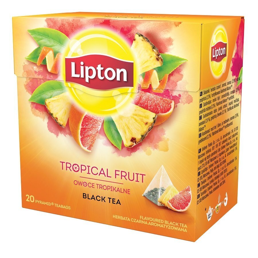 Tee LIPTON troopiliste puuviljade maitsega, 20 tk цена и информация | Tee | hansapost.ee