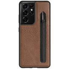 Aoge Leather чехол для Samsung Galaxy S21 Ultra, коричневый цена и информация | Чехлы для телефонов | hansapost.ee