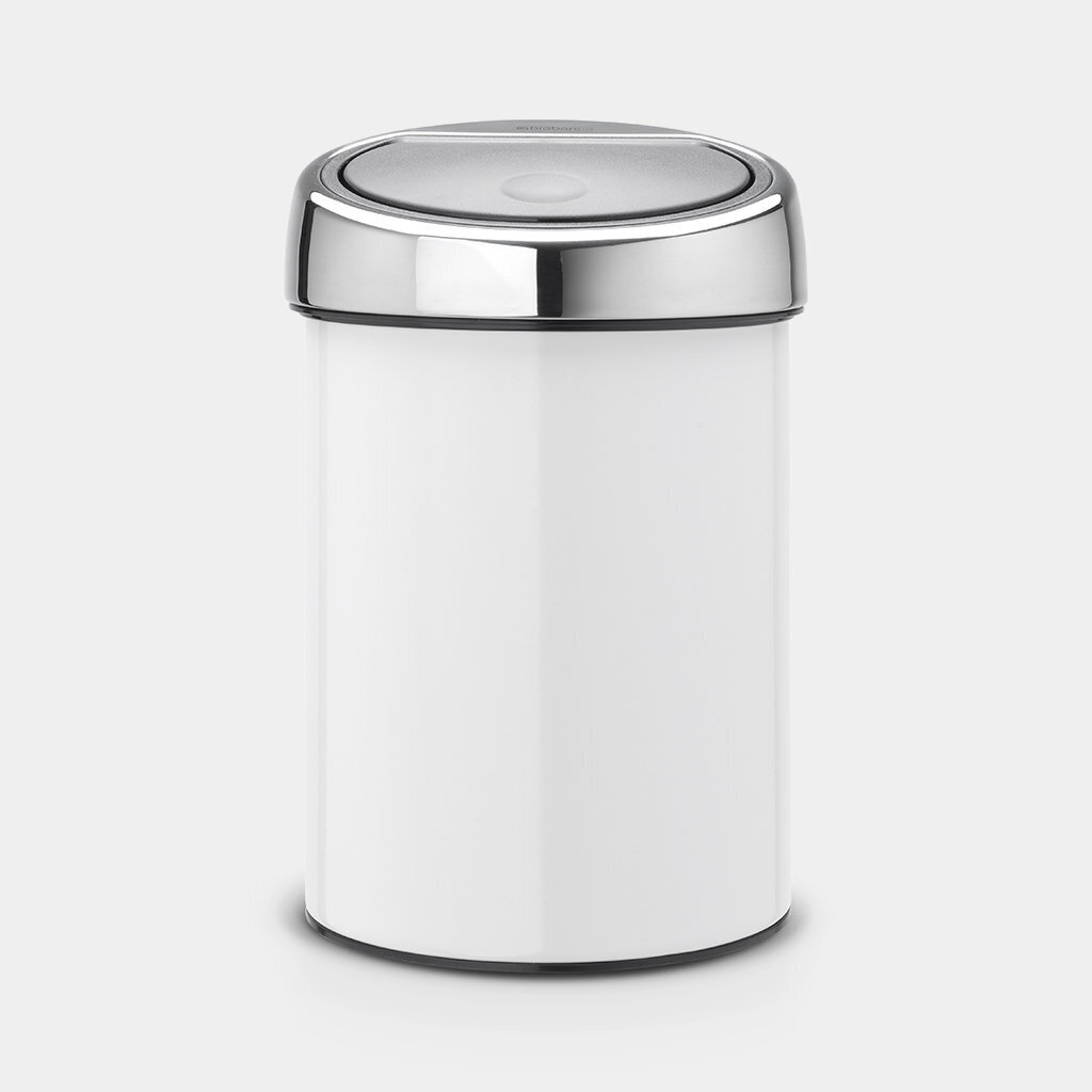 Prügikast Touch Bin®, 3L, valge, Brabantia hind ja info | Prügikastid | hansapost.ee