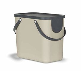 Коробка для сортировки мусора Rotho ALBULA 25 Л, кремового цвета. цена и информация | Мусорные баки | hansapost.ee