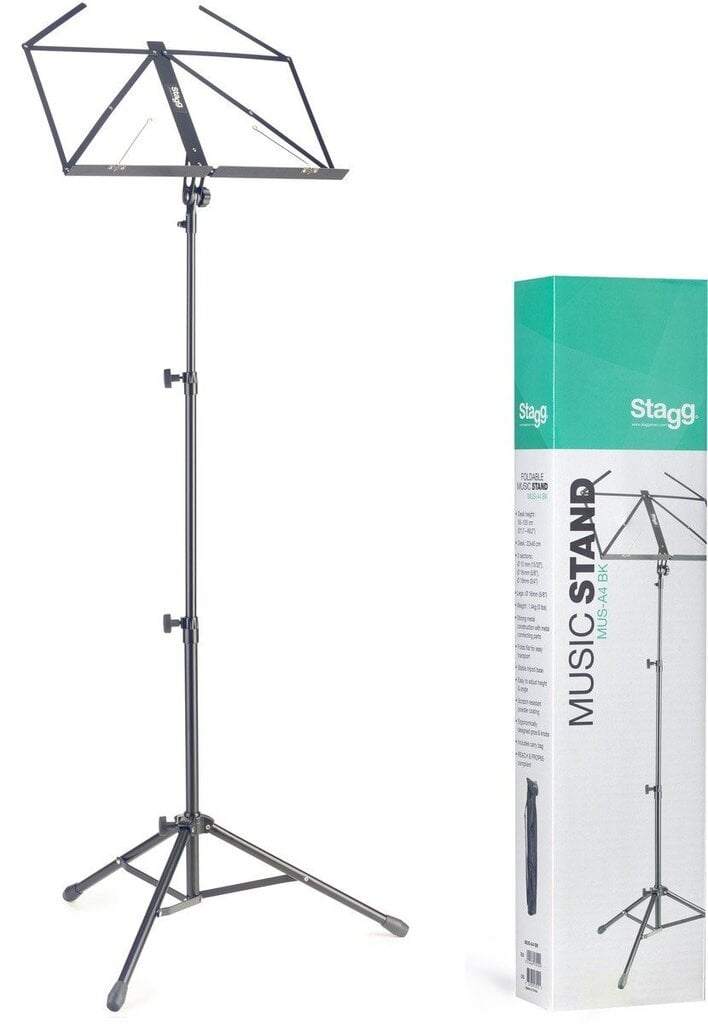 Noodialus Stagg MUS-A4 BK hind ja info | Muusikainstrumentide tarvikud | hansapost.ee