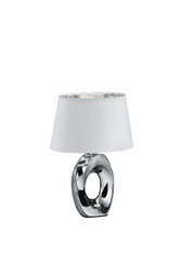 Lauavalgusti Taba, 33 cm, E14, hõbedane/valge price and information | Table lamps | hansapost.ee