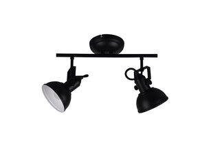 Точечный светильник (спот) Gina 2 лампы 2xE14 матовый черный цена и информация | Потолочные светильники | hansapost.ee