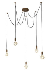 Подвесной светильник Cord, 5 ламп, 5xE27, антикварный медный, 920012537 цена и информация | Люстры | hansapost.ee
