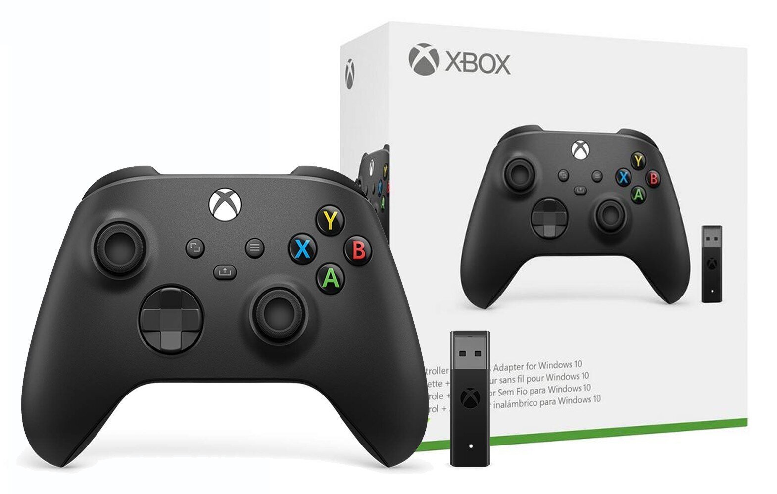 Microsoft Xbox Controller + Wireless Adapter Black hind ja info | Mängupuldid | hansapost.ee