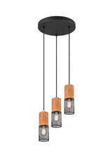 Подвесной светильник Tosh, 3 x E27, черный матовый, 920051839 цена и информация | Люстры | hansapost.ee