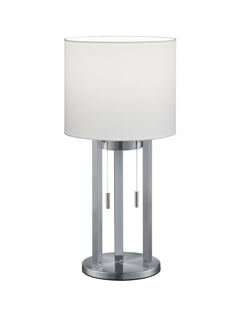 Tandori LED+E27 lauavalgusti 53 cm valge nikkelmatt hind ja info | Laualambid | hansapost.ee