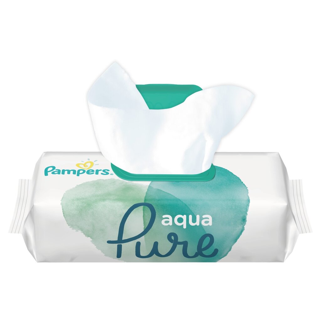 Salvrätikud Pampers Aqua Pure, 48 tk цена и информация | Niisked salvrätikud lastele | hansapost.ee