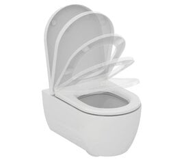 Подвесной унитаз Ideal Standard WC Blend Curve Aquablade с медленно открывающейся крышкой T374901 / T376001 цена и информация | Унитазы | hansapost.ee