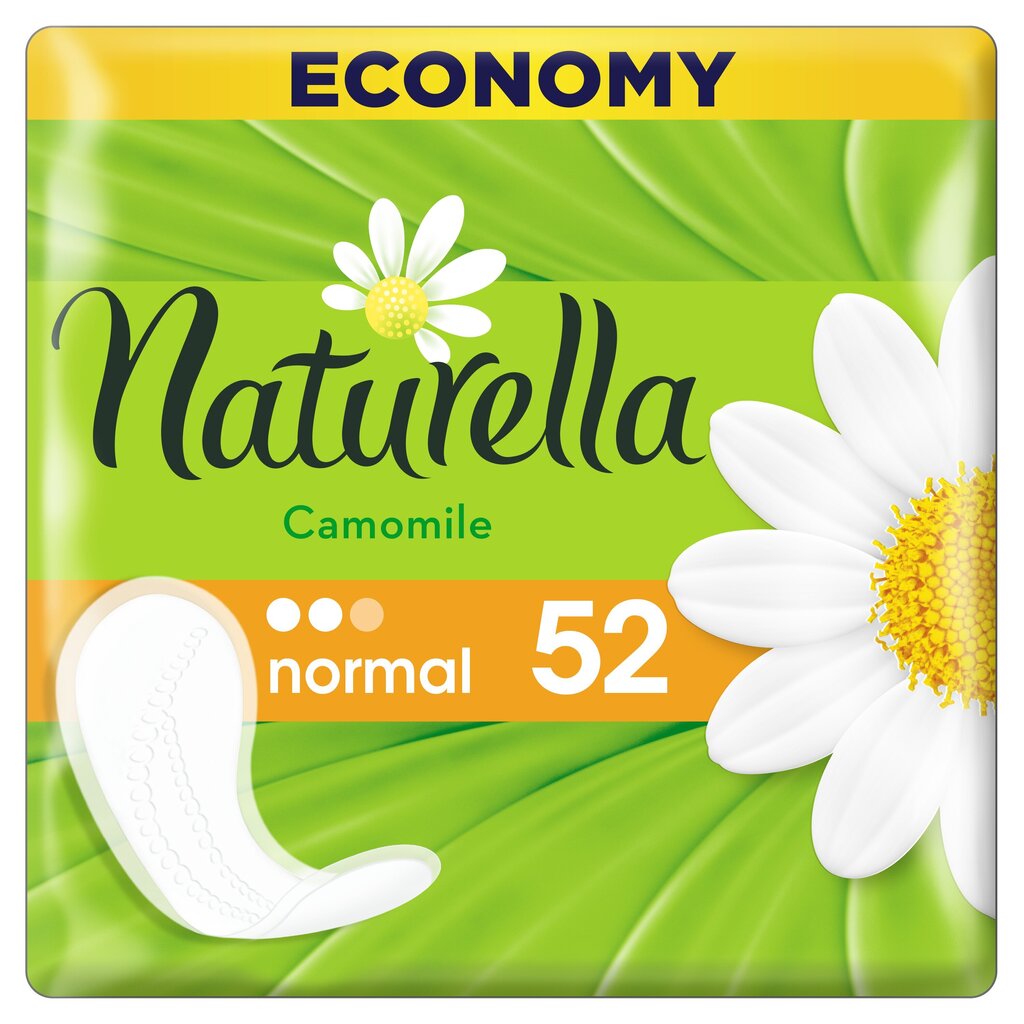 Hügieenisidemed NATURELLA Light Camomile, 52 tk цена и информация | Tampoonid, hügieenisidemed ja menstruaalanumad | hansapost.ee