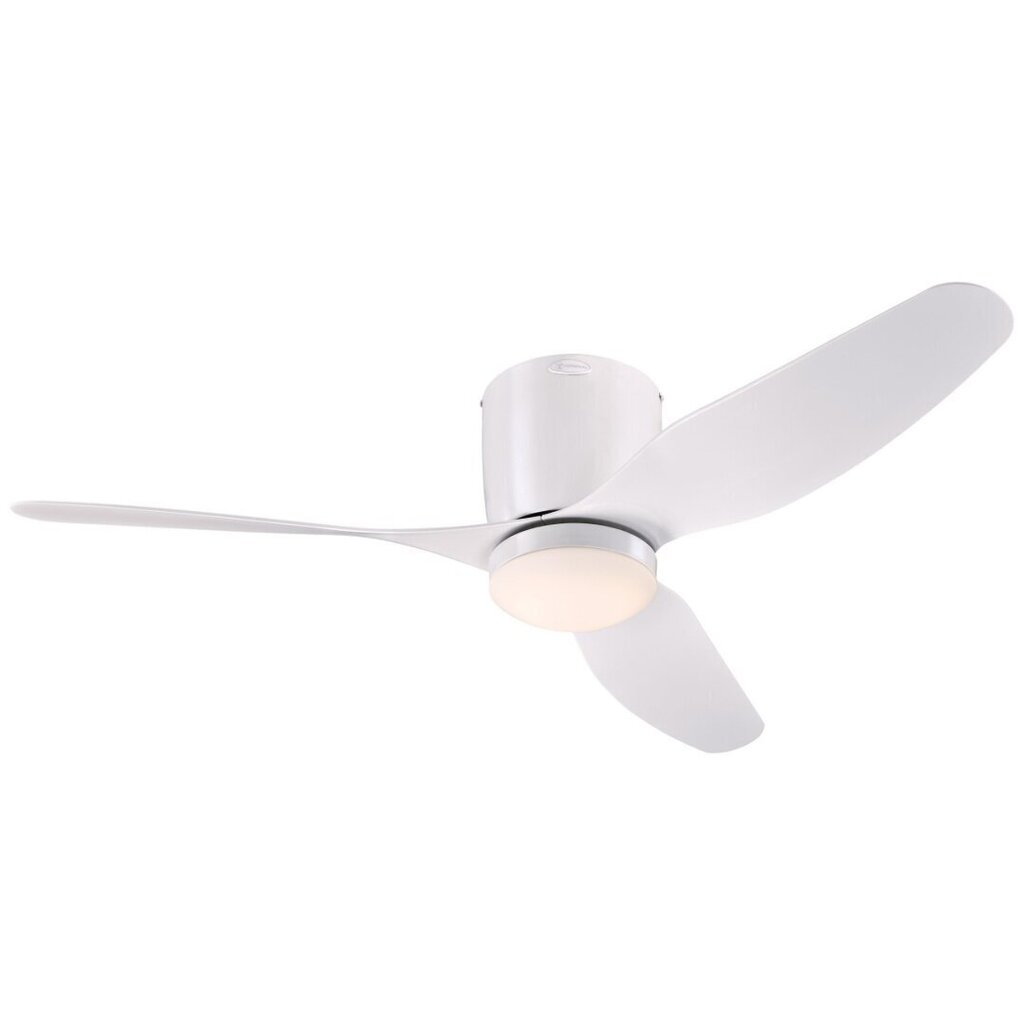 CARLA LED Ø117 cm, valge laeventilaator, pult dimmeriga hind ja info | Ventilaatoriga valgustid | hansapost.ee