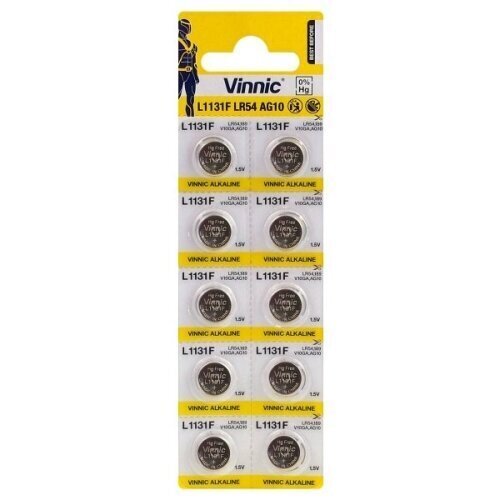 Vinnic AG10-10BB Blister patareid, 10 tk цена и информация | Patareid | hansapost.ee