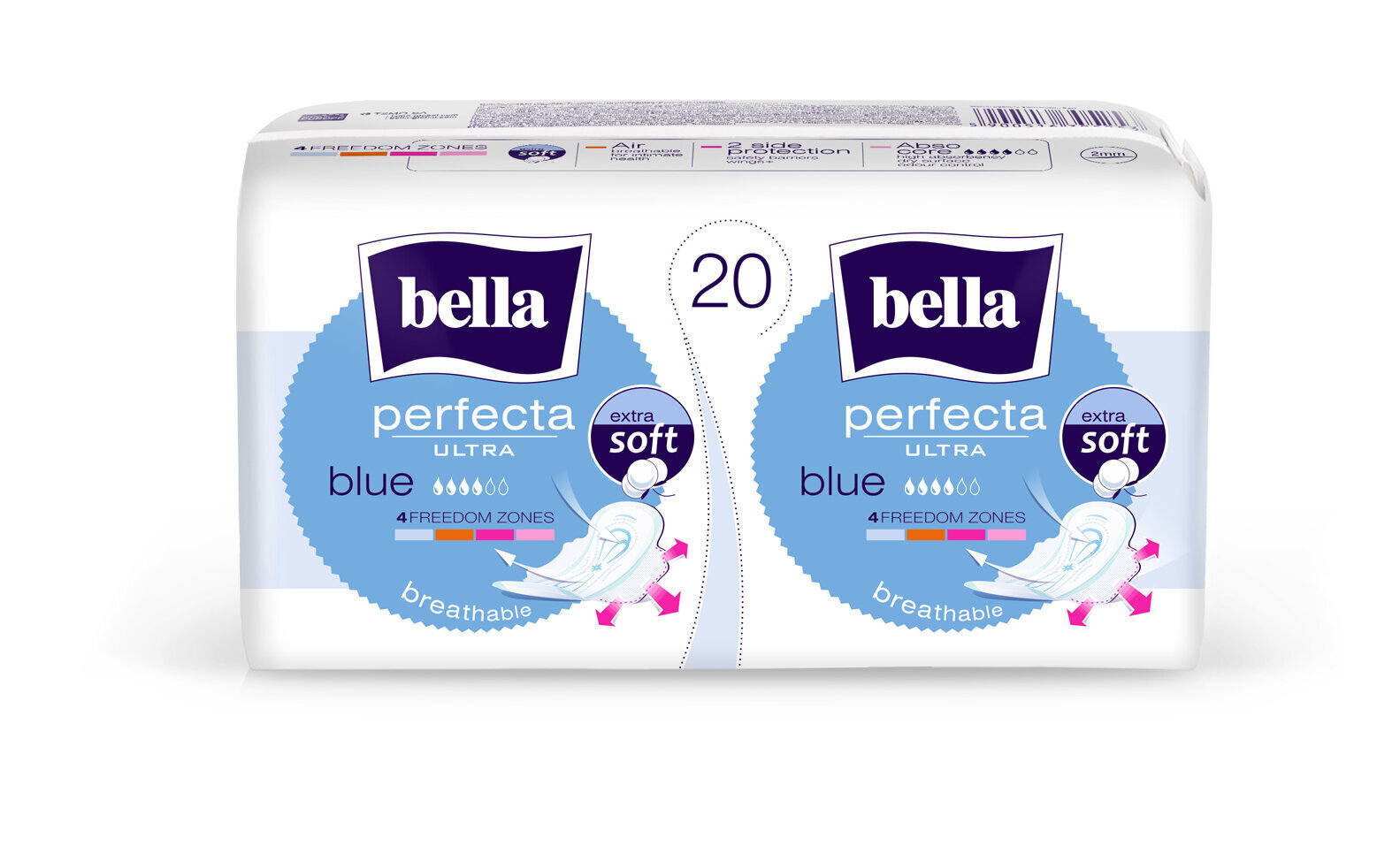 Hügieenisidemed BELLA PERFECTA Ultra Blue New, 20 tk hind ja info | Tampoonid, hügieenisidemed ja menstruaalanumad | hansapost.ee