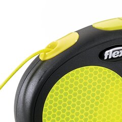 Flexi automaatne rihm Neon New Classic XS, kollane, 3 m hind ja info | Jalutusrihmad koertele | hansapost.ee